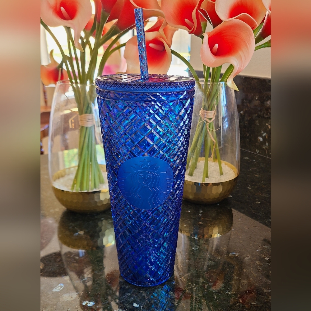 Starbucks blue Azure Jeweled venti Tumbler